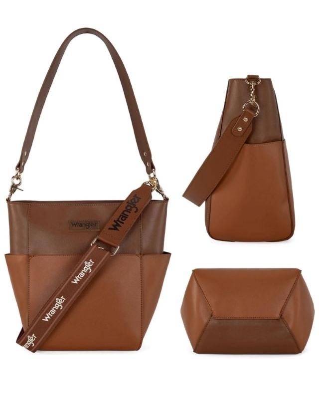 Wrangler Crossbody Shoulder Bag - Brown image