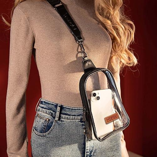 Wrangler Clear Sling/Crossbody/Chest Bag - Black image