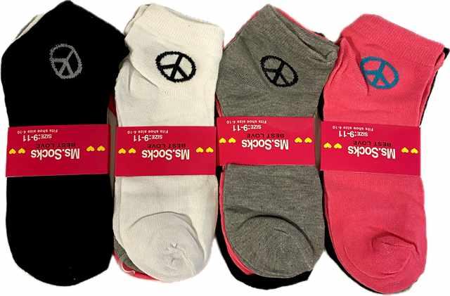 Peace Sign Women's Socks - Assorted image