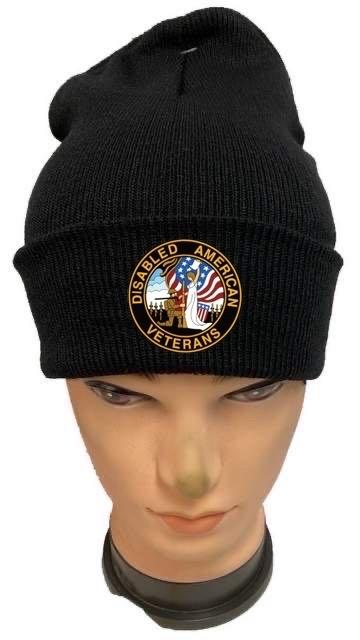 Disabled American Veterans Winter Beanies - Black image