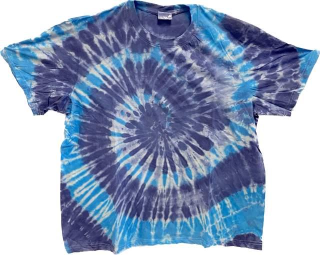 Purple & Blue Tie Dye T-shirts image