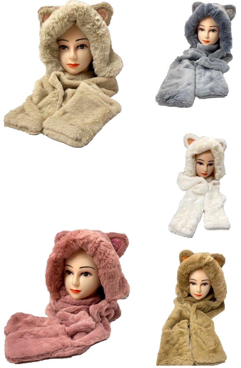 Super Soft Long Plush Hats - Assorted image