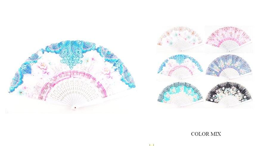 Floral Hand Fans - Assorted image