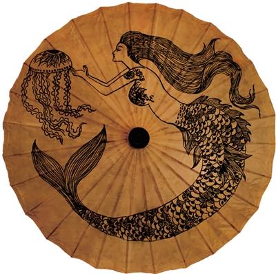 Mermaid Gift Paper Parasol image