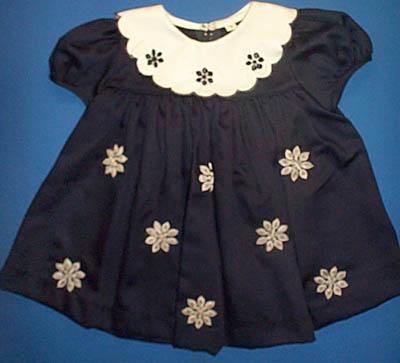 "Baby Anita" Fur-Embroidered Girls Dress: 12-24 Mos. image