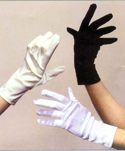 Satin Gloves In Color - Womens. Wrist Length. ( # 701-2BL) image