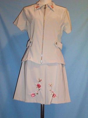 "Jennys" 2Pc Embroidered Jacket & Mini Skirt Sets image