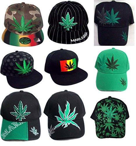 Marijuana Cannabis Weed Pot Baseball Caps Embroidered - Assorted image
