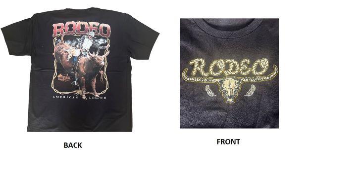Rodeo T-Shirt Screen Printed Front & Back image