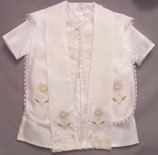 Boys 4Pc Christening Robe Sets (Sizes: 6Mos - 24Mos) image