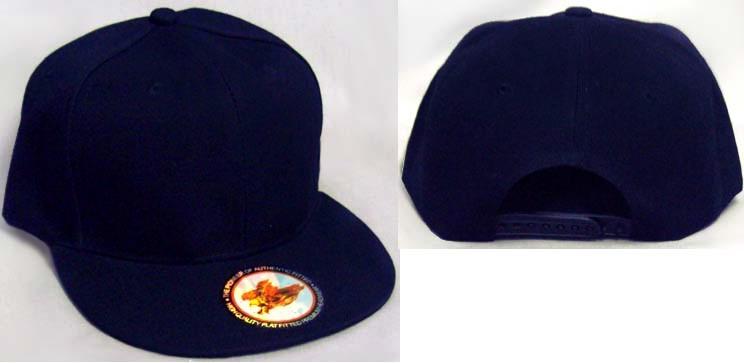 Snap Back Baseball Caps - Navy Blue Color image