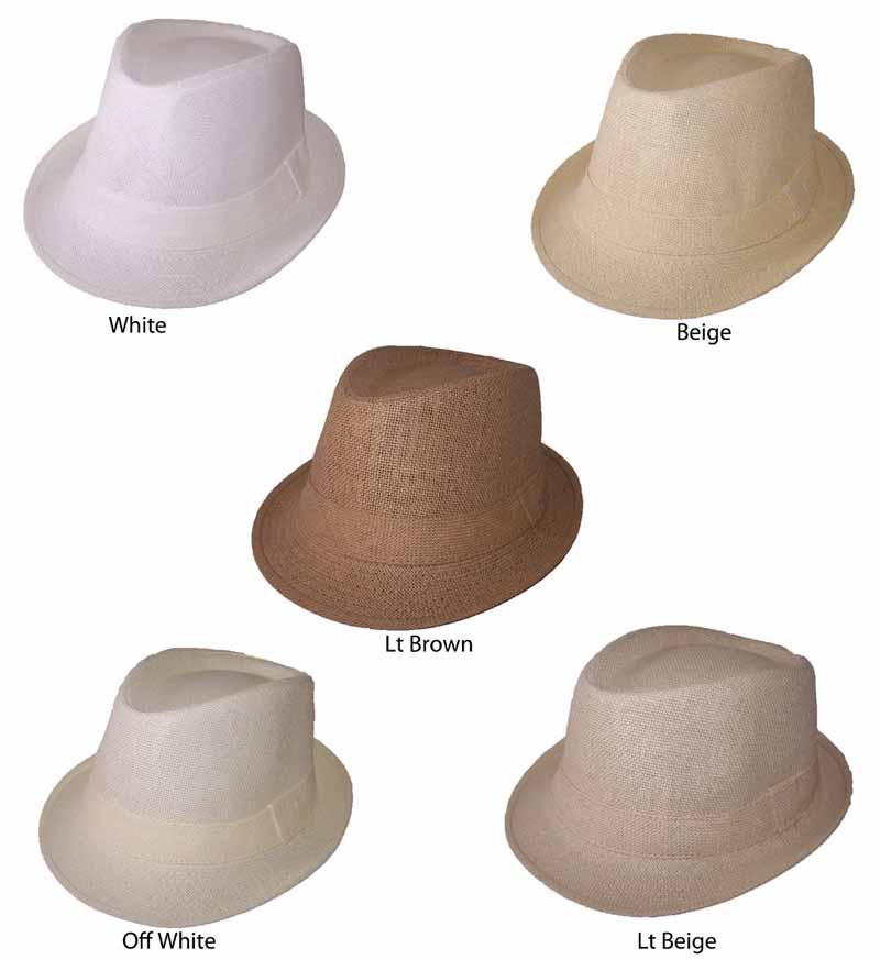 Fedora Hats For Men - 5 Assorted Colors image
