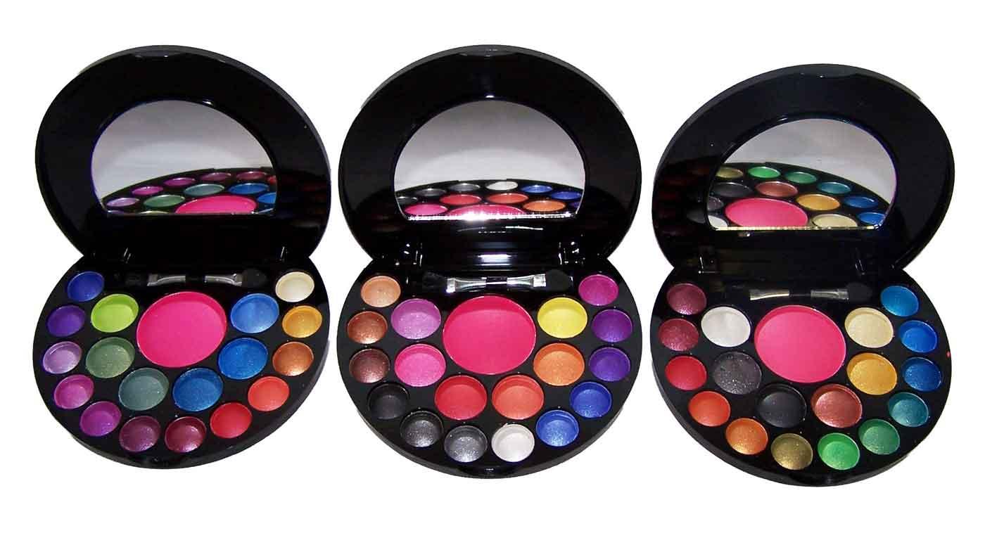 Profusion 18 Color Pearl Eyeshadow & Blush Palette 01 02 03 image