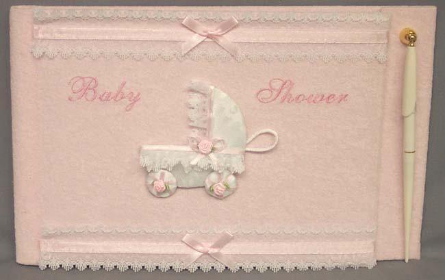 Baby Shower - 2Pc Embellished Guest Books & Pens Sets (Imp) image