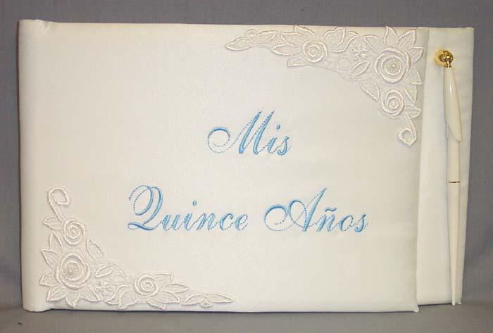 Quincenera - 2Pc Embroidered Guest Books & Pen Sets (Imported) image