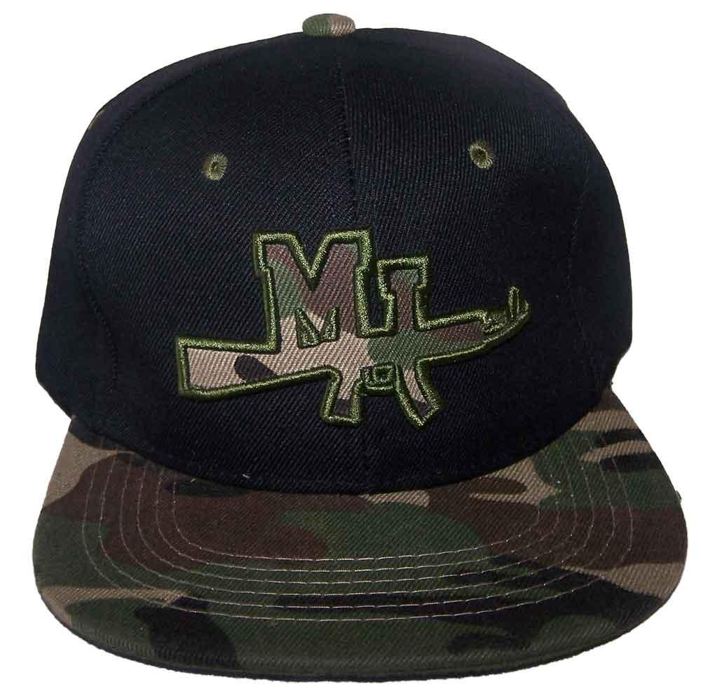 AK 47 MI Embroidered Flat Brim Snap Back Baseball Caps Hats image