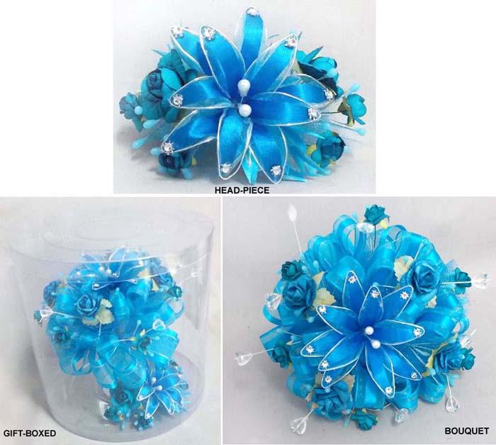 Bridal - Quinceanera - Presentation 2 Pc Silk Flower Bouquet image