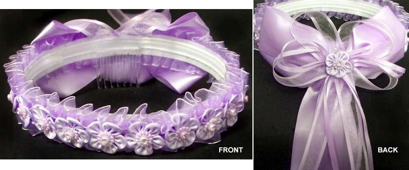 Girls Crown With Gemstones - Lavender Color image