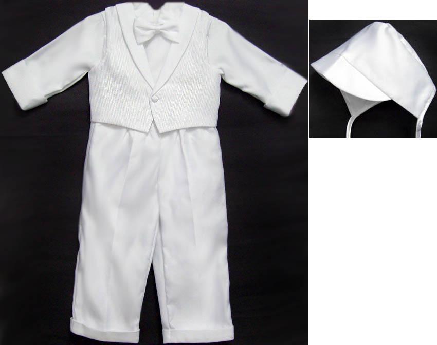 Boys 5Pc Christening Pants Sets (Sizes: 9 - 24 Mos) image