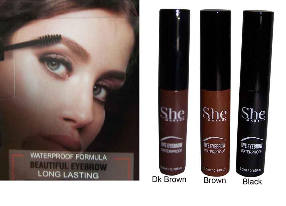 Cosmetics - Eyebrow Dye Tint Dark Brown Black By "SHE" image
