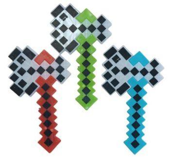 LED 13" Pixel Minecraft Style Hatchet - Lights and Sounds (LS-91038) image