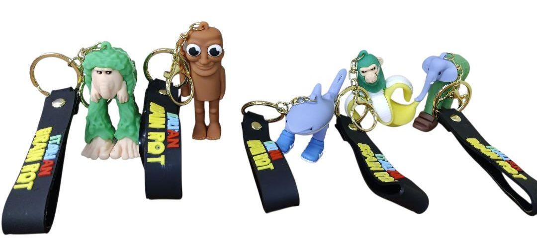 PVC Keychain 3" Brain Rot Backpack Charm image