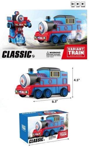 Battery Operated Bump & Go Transformer Train (FW338-7A) image