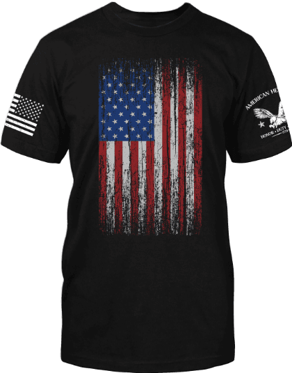 Full Color Distressed Flag image