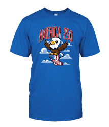 America 250 Cute Eagle Adult T-Shirt image
