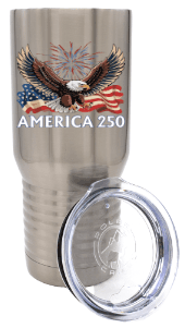 America 250 Fireworks Eagle Steel Tumbler image