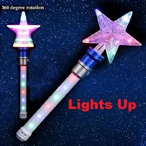 TY756 14.5" Spinning Star Wand with Lights & Sound Unit:1dz image