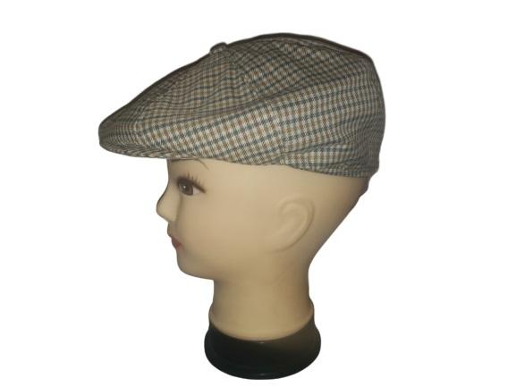 Men’s Wool Plaid Tweed Applejack Hat image