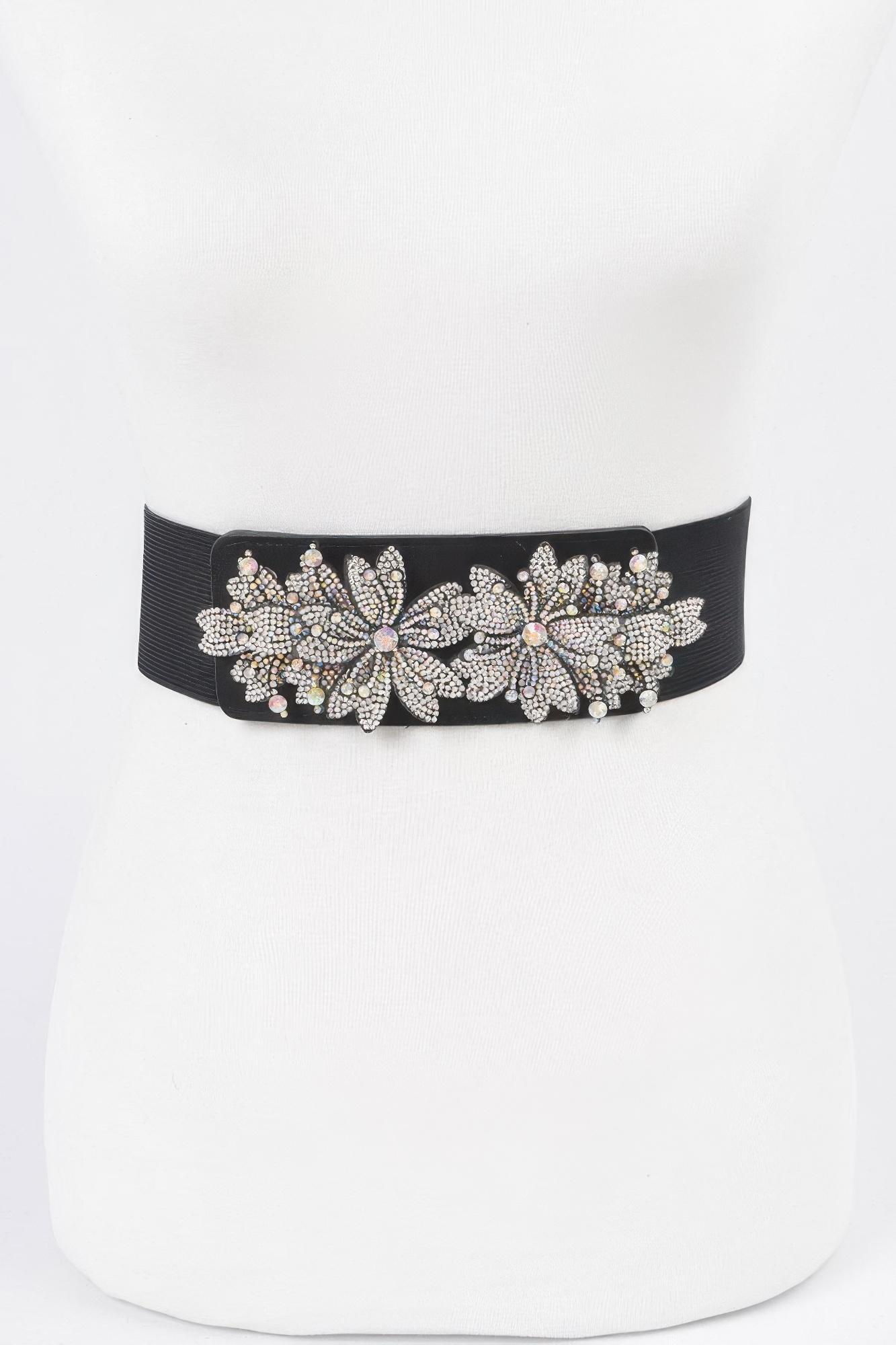 Ab Stone Flower Elastic Belt image