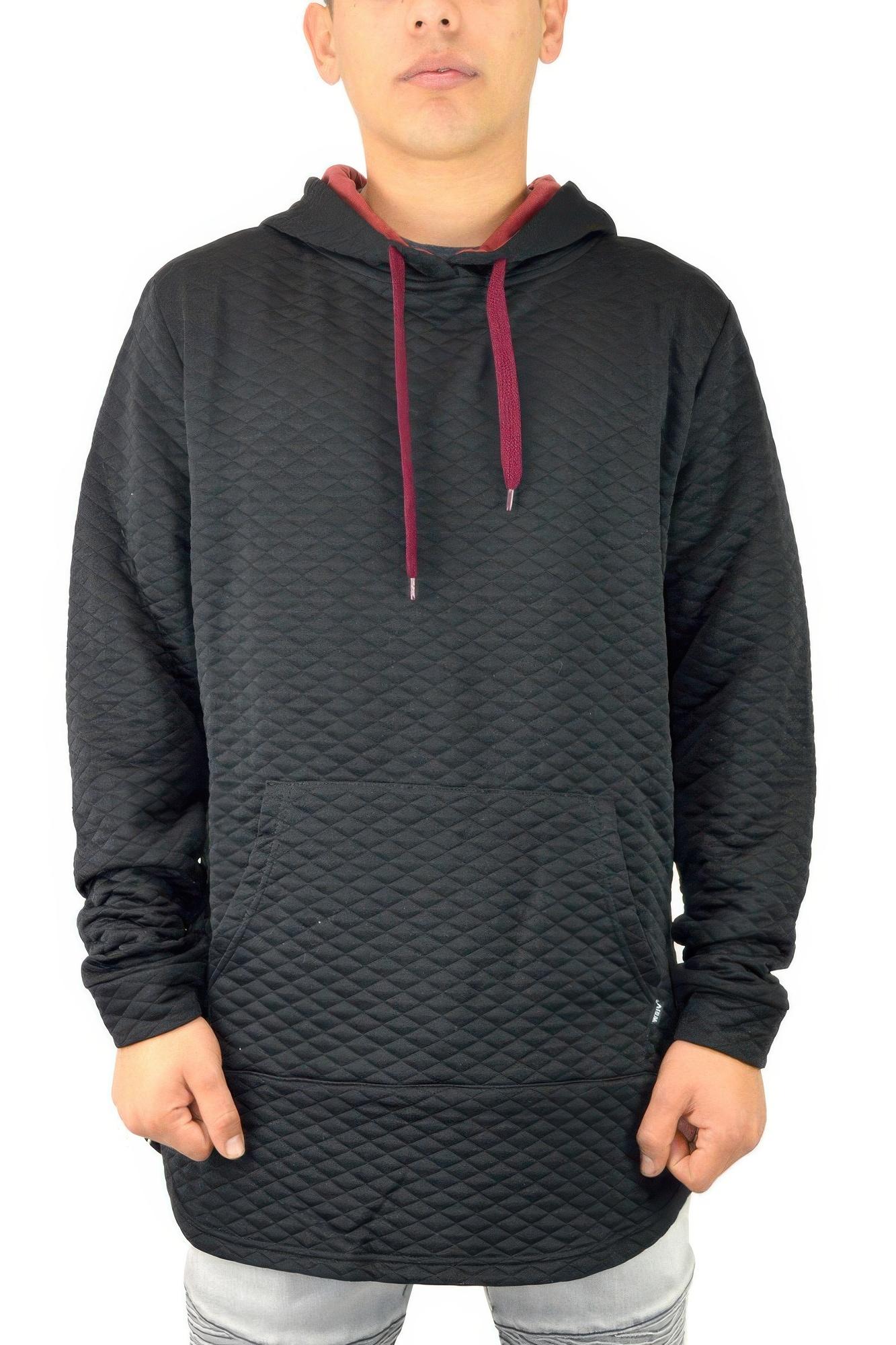 Quilted pullover hoodie sweatshirts image