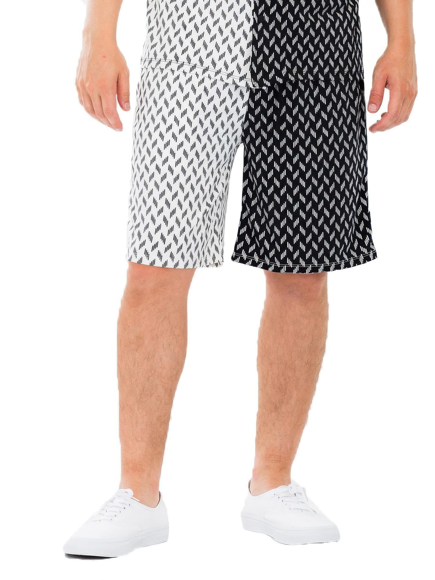 Mens diamond two tone print shorts image