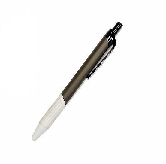 Grey Alloy Style Metal Stylus Pens With White Grip image