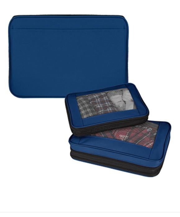 Expandable Packing Cubes - Set of Two Different Sizes - Navy - Item #16013navy image