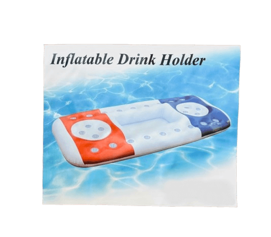 Pool Drink Bar Raft - Inflatable Floating Raft Bar with 26 Holes and a Large Capacity Ice Tub - Item #6240 image