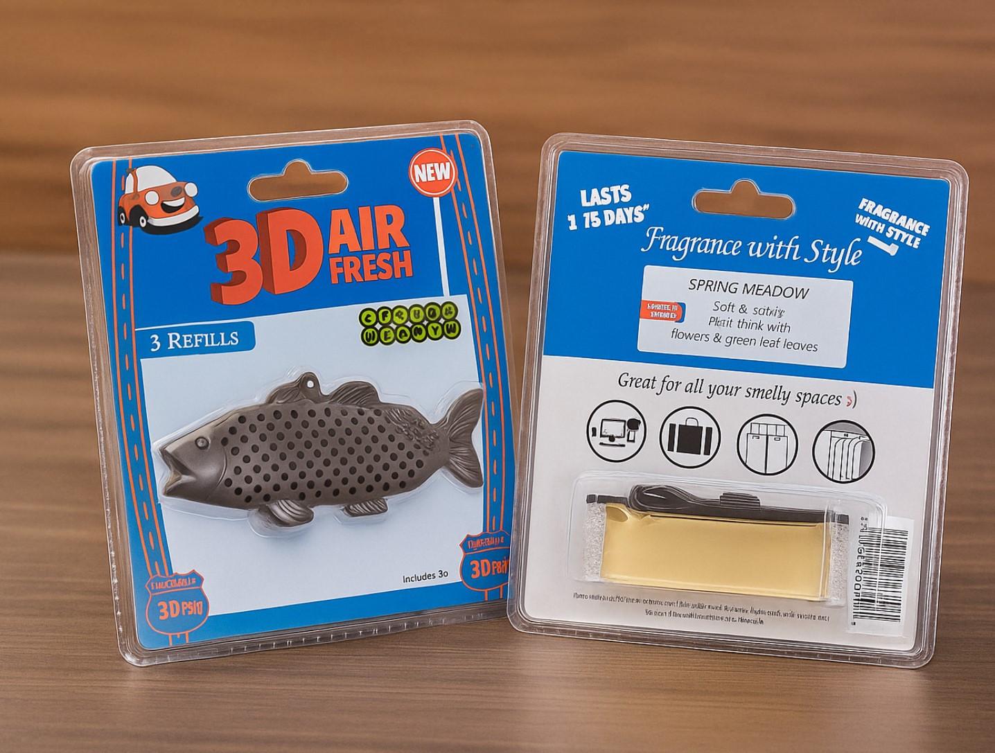3D Hanging Fish Air Freshener with 3 Refills - Item #7901 image