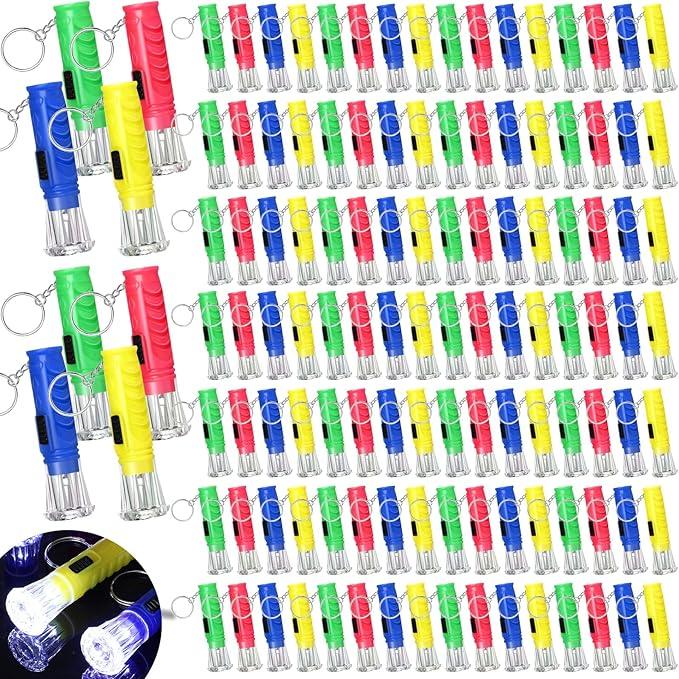 Mini Flashlight Keychain - 4 Colors - Small LED Torch Keyring - Item #8671 image