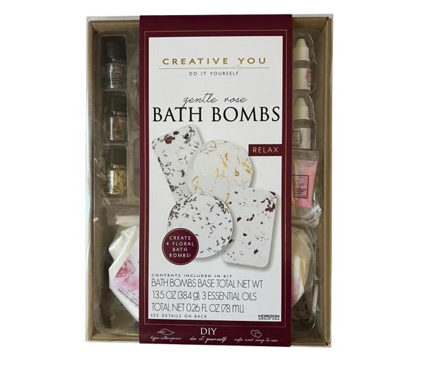 Bath Bombs Creative You - Do It Yourself Kit - Gentle Rose - Relax - Item #8830 94079 image