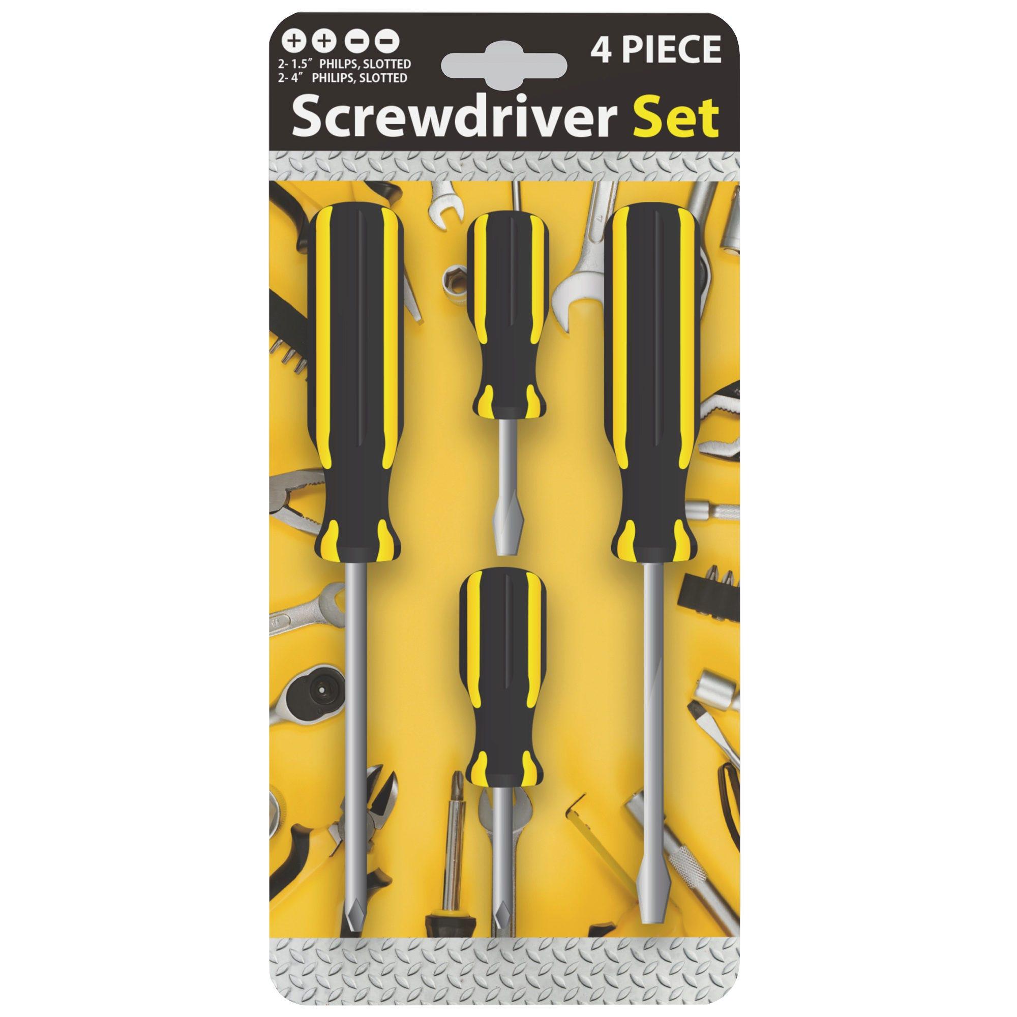 4 Pack Assorted Head Screwdriver Set image
