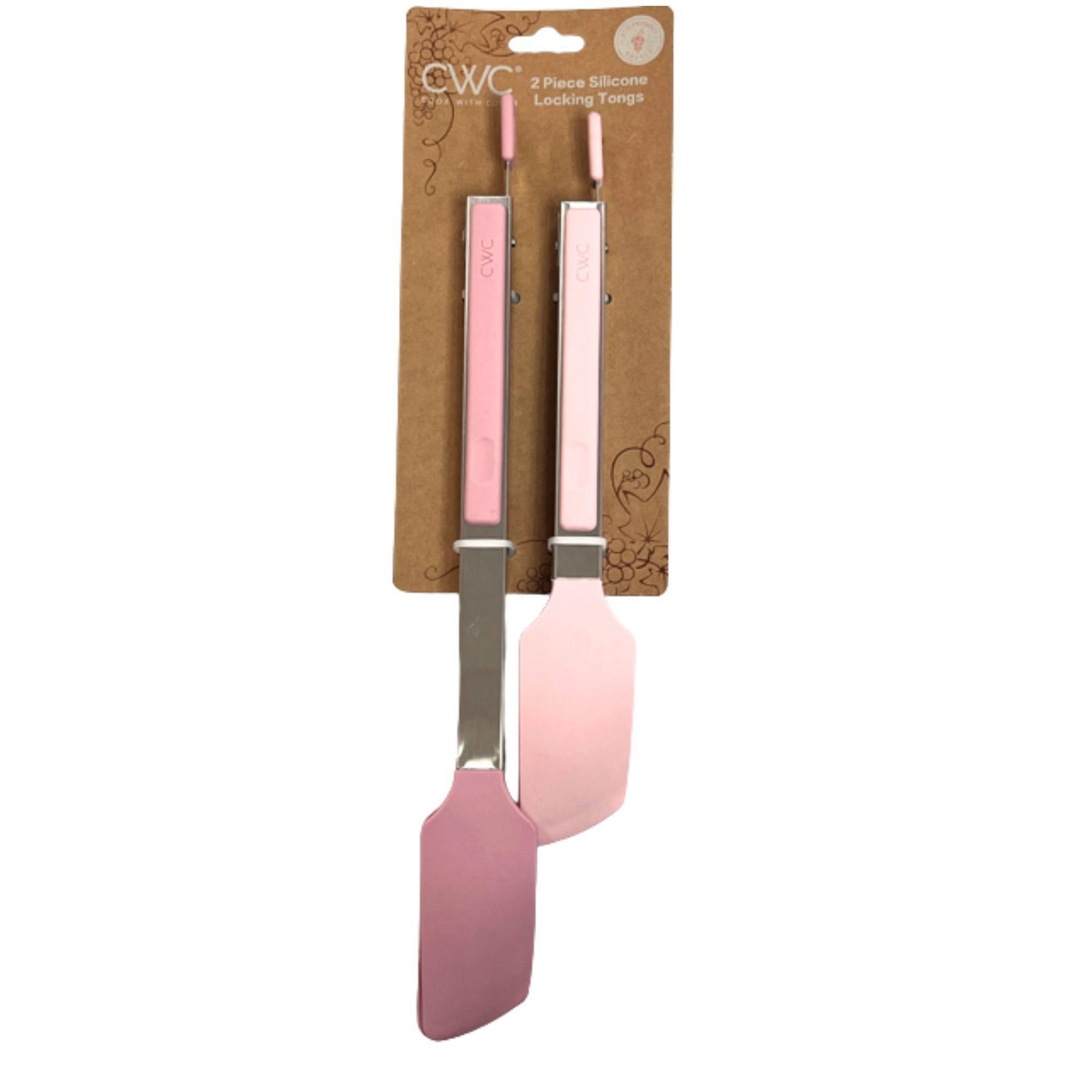 Cook with Color 2 Piece 9" & 12" ECO Friendly Tongs Set in Pink image