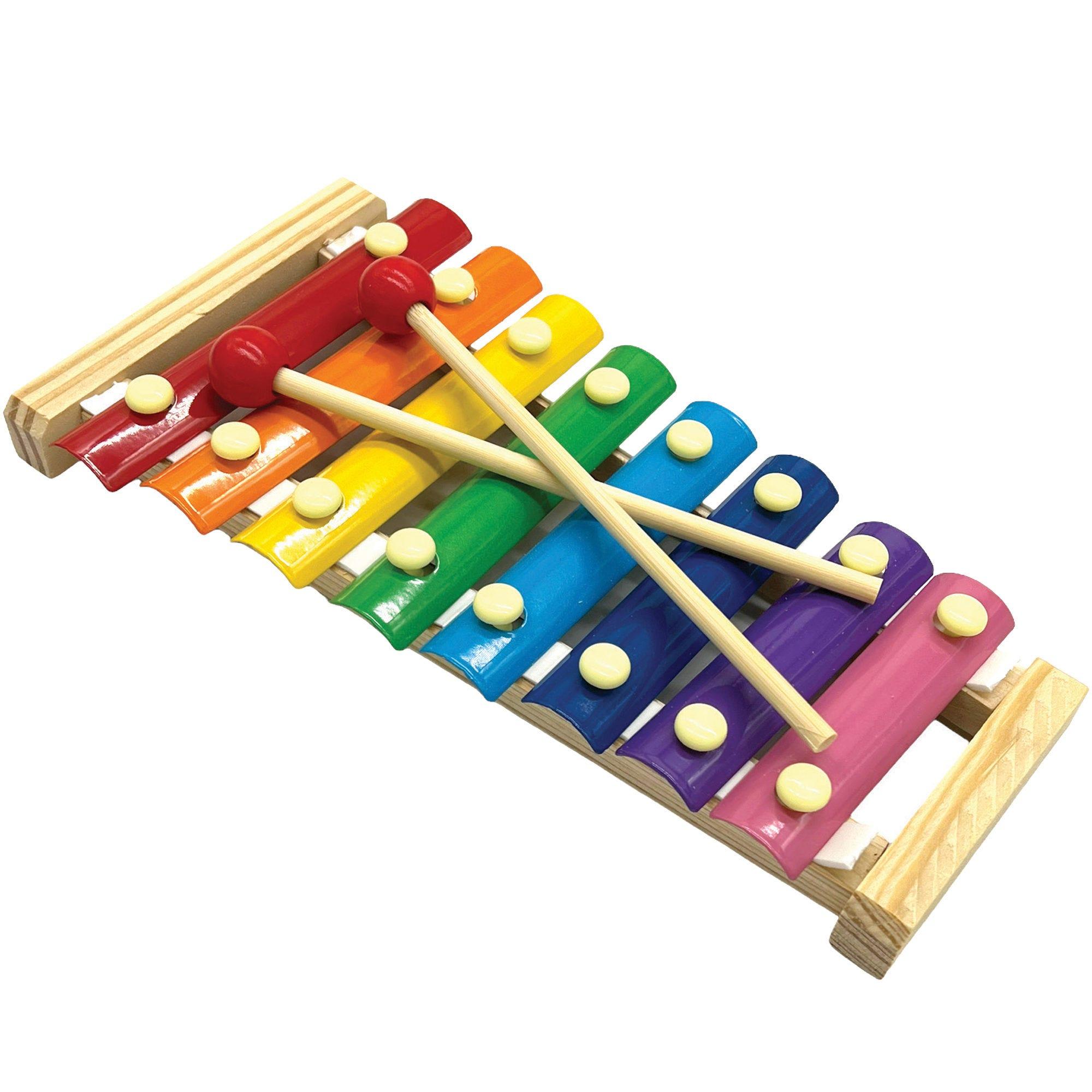 Rainbow Xylophone Instrument with Sticks - Qty 7 image