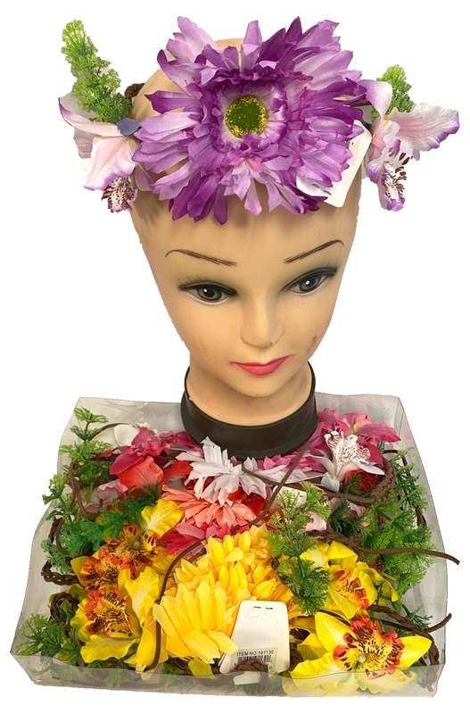 Colorful Flower Headbands - Assorted image
