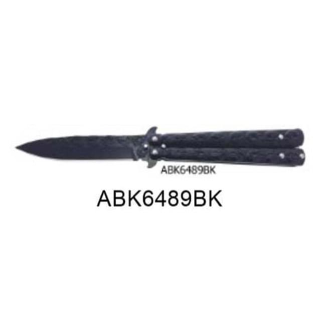 4" Blade / 5" Skull Handle / 9" Overall Butterfly Knife image