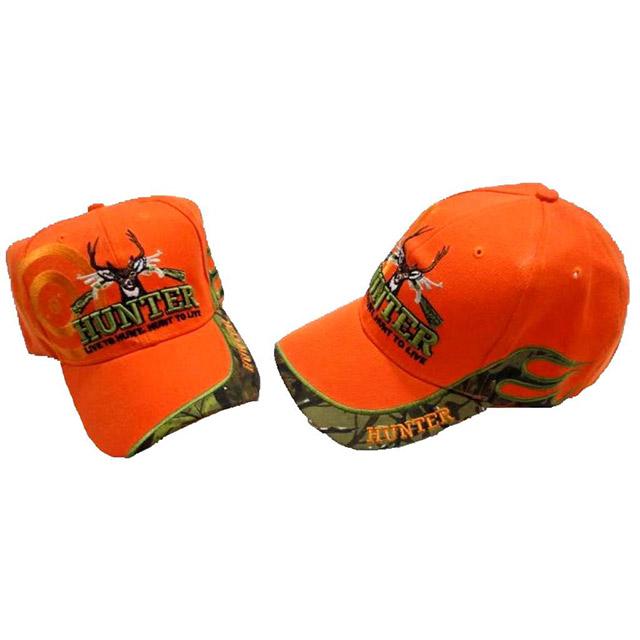 "Live To Hunt - Hunt To Live" Hunter Baseball Caps - Orange image