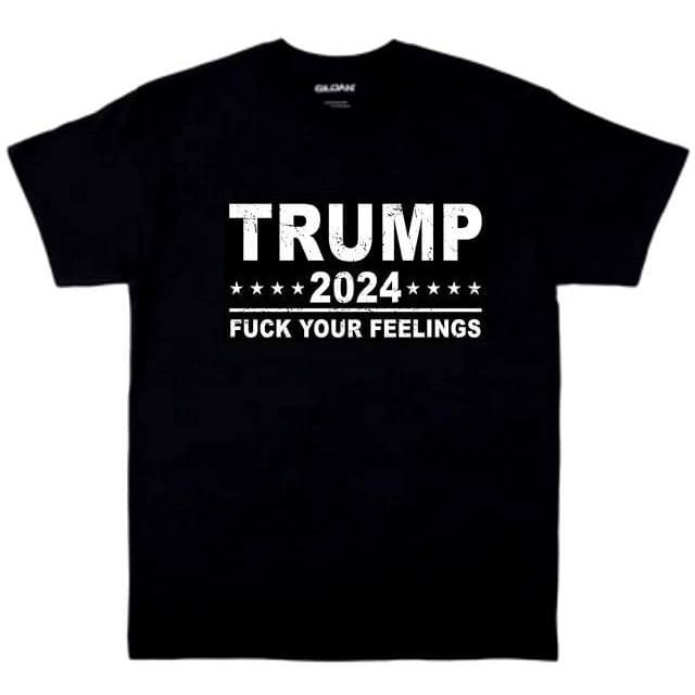 Trump "Fuck Your Feelings" Black T-Shirts XXXL image