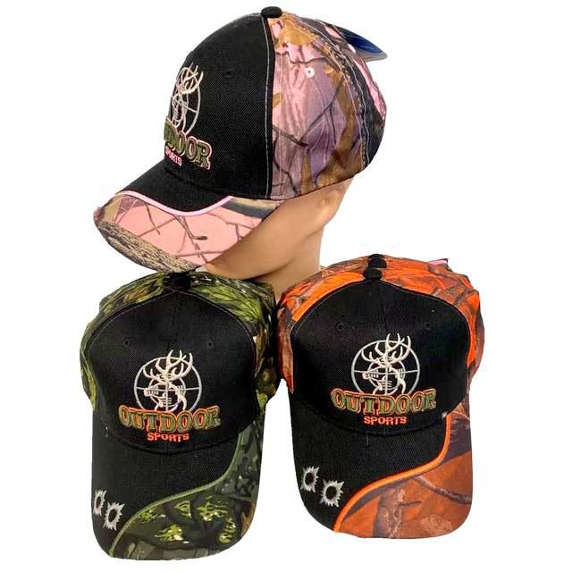 Outdoor Sports Hats With Bullet Hole On The Bill image