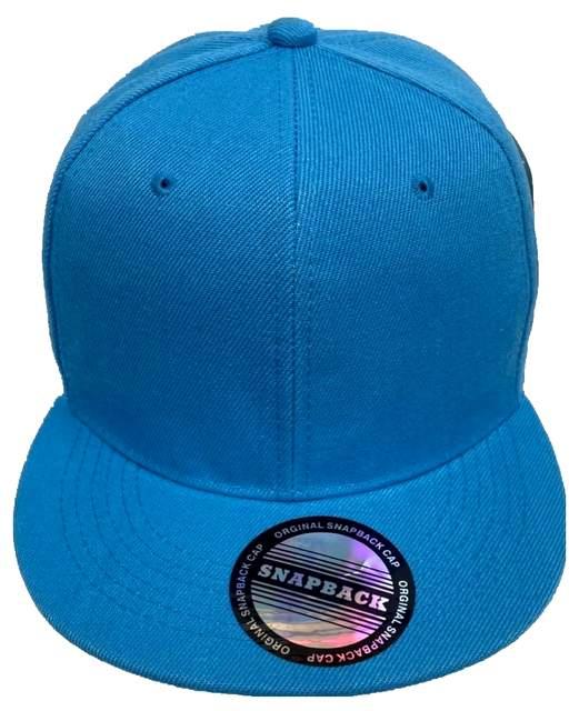 Royal Blue Solid Color Snapback Baseball Hats/Caps image